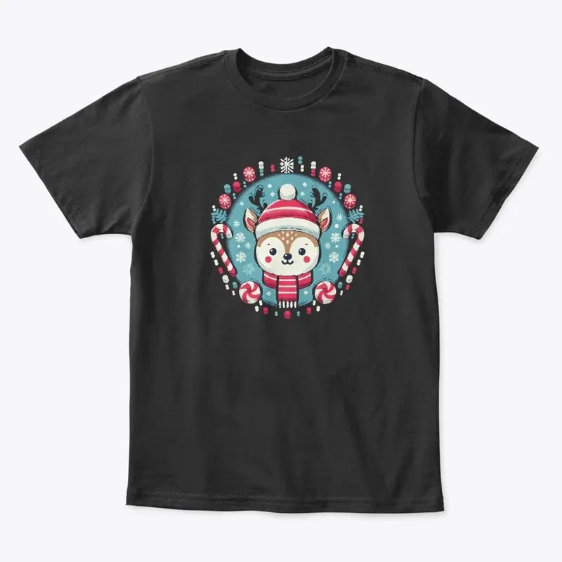 Cute Christmas Deer Tee